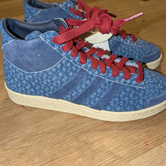 Adidas Jabar Hi "Western Denim" Mid Sneakers in Midnight Indigo sz 7 - Picture 4 of 9